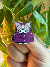Load image into Gallery viewer, *Kuromi Puffy Coat Hard Enamel