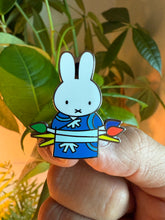 Load image into Gallery viewer, Rabbit Kimono Painting Hard Enamel