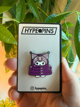 Load image into Gallery viewer, *Kuromi Puffy Coat Hard Enamel