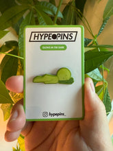 Load image into Gallery viewer, Smiski Sleepy Head Hard Enamel Pin (Glow in the Dark)
