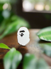 Load image into Gallery viewer, Ape Head Glow-In-The-Dark Hard Enamel Pin