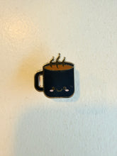Load image into Gallery viewer, Cute Coffee Cup Blue Hard Enamel Pin