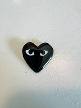 Load image into Gallery viewer, CDG Heart Black Soft Enamel Pin