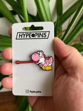 Load image into Gallery viewer, Yoshi Pink Hard Enamel Pin