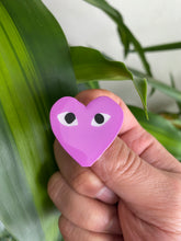 Load image into Gallery viewer, CDG Heart PURPLE Soft Enamel Pin