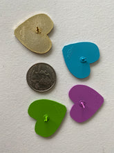 Load image into Gallery viewer, CDG Heart GREEN Soft Enamel Pin