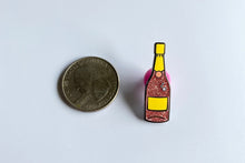 Load image into Gallery viewer, Pink Champagne Pin (Glitter)