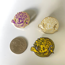 Load image into Gallery viewer, Versachase Skeleton Purple Hard Enamel Pin