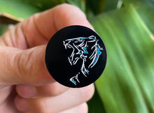 Load image into Gallery viewer, Phe REDS Tiger H1ghr Music Soft Enamel Pin + Seattle Sticker