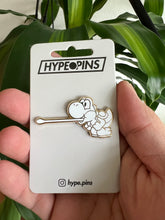 Load image into Gallery viewer, Yoshi White Hard Enamel Pin