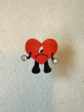 Load image into Gallery viewer, Bad Bunny Heart Hard Enamel Pin
