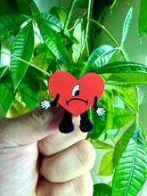 Load image into Gallery viewer, Bad Bunny Heart Hard Enamel Pin
