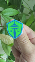 Load and play video in Gallery viewer, Seattle Sounders Shield Hard Enamel Pin Glow-In-The-Dark
