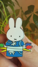 Load and play video in Gallery viewer, Rabbit Kimono Painting Hard Enamel
