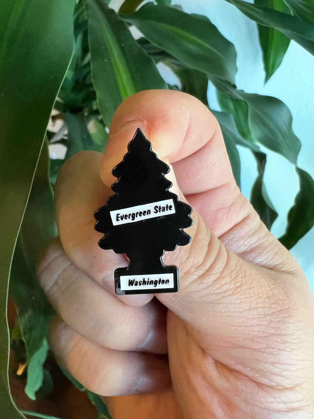 Evergreen Tree Black Pin