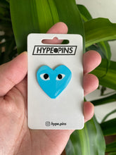 Load image into Gallery viewer, CDG Heart BLUE Soft Enamel Pin
