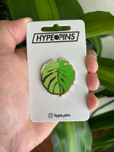 Load image into Gallery viewer, Monstera (Gold) Hard Enamel Pin
