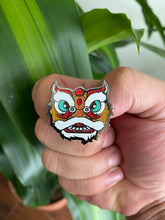 Load image into Gallery viewer, Chinese Lion Hard Enamel Pin

