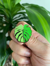Load image into Gallery viewer, Monstera (Gold) Hard Enamel Pin
