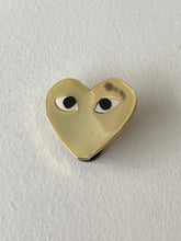Load image into Gallery viewer, CDG Heart GOLD Hard Enamel Pin
