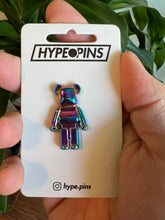 Load image into Gallery viewer, Bear Silhouette Rainbow 3D Pin
