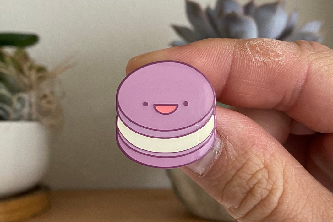 Macaron Lavender Purple Pin