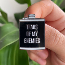 Load image into Gallery viewer, Tears Of My Enemies Flask Pin
