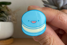 Load image into Gallery viewer, Macaron Blue Berry Blue Pin

