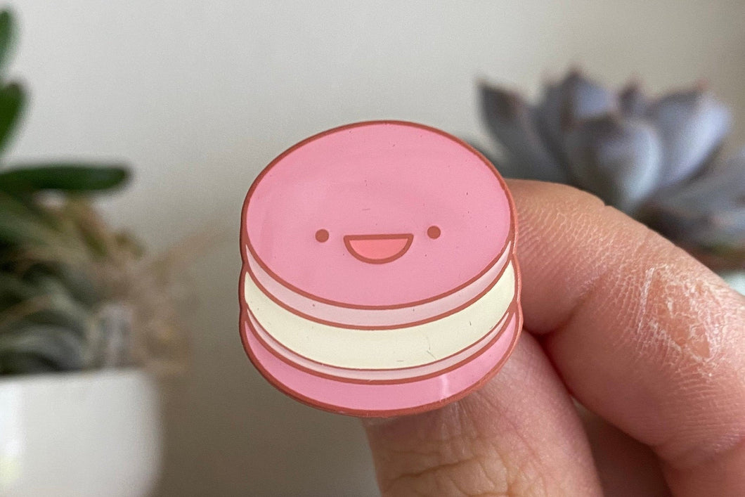 Macaron Raspberry Pink Pin