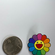 Load image into Gallery viewer, Happy Flower Rainbow Hard Enamel Pin
