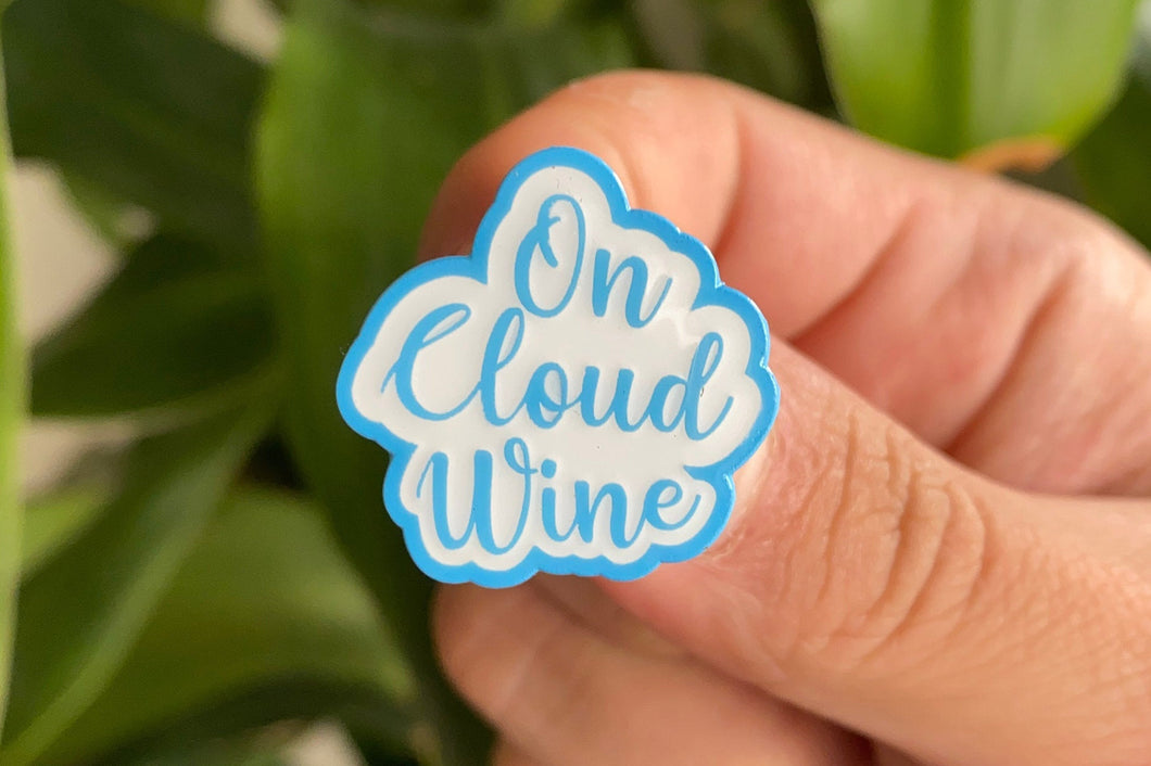 On Cloud Wine Hard Enamel Pin