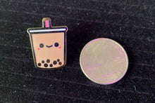 Load image into Gallery viewer, Cute Boba Milk Tea | Bubble Tea Hard Enamel Pin
