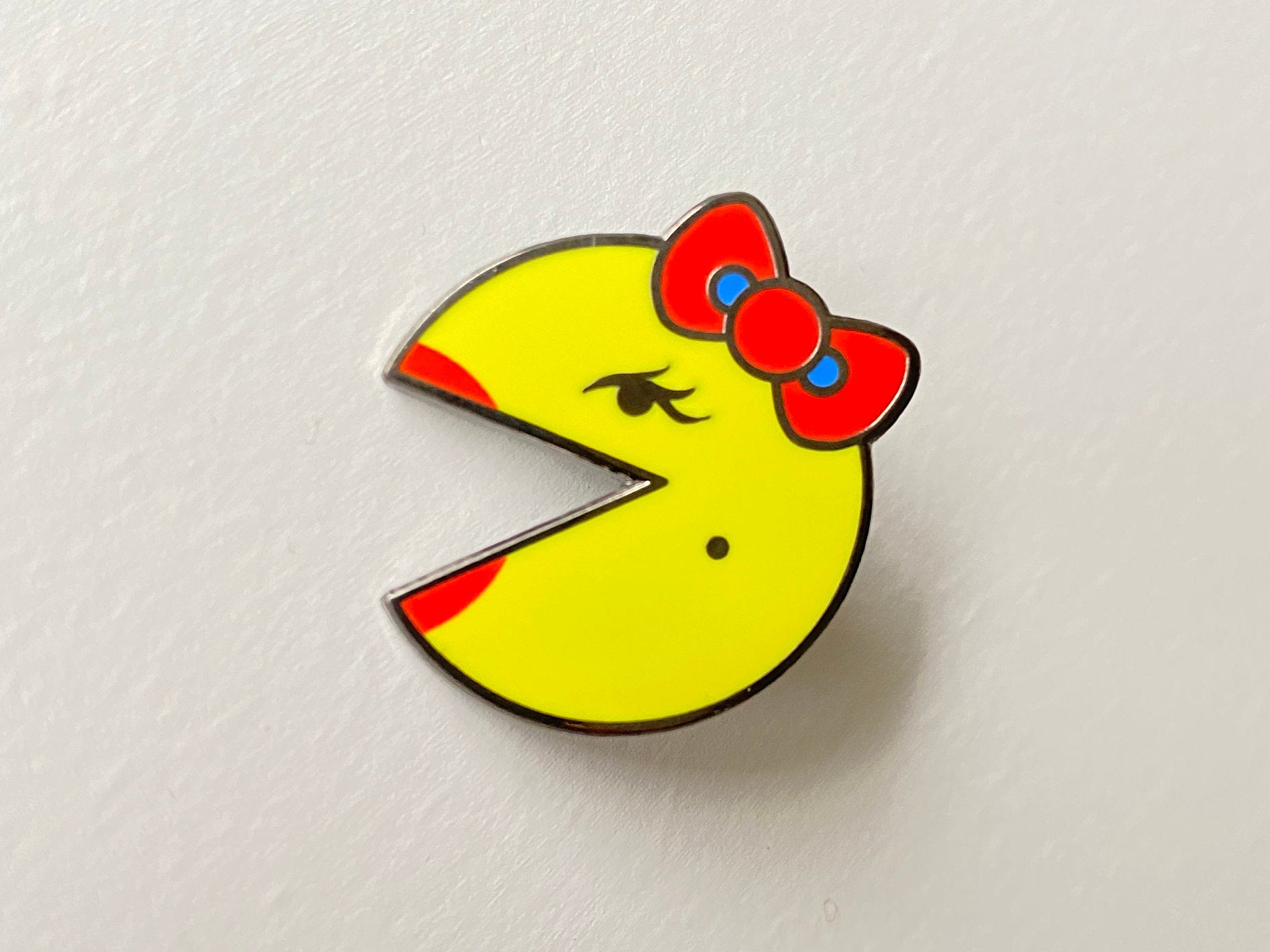 Packman Pin Ms PacMan Hard Enamel Pin – Hype Pins