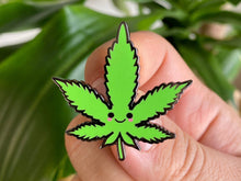 Load image into Gallery viewer, Cute Weed Leaf Hard Enamel Pin
