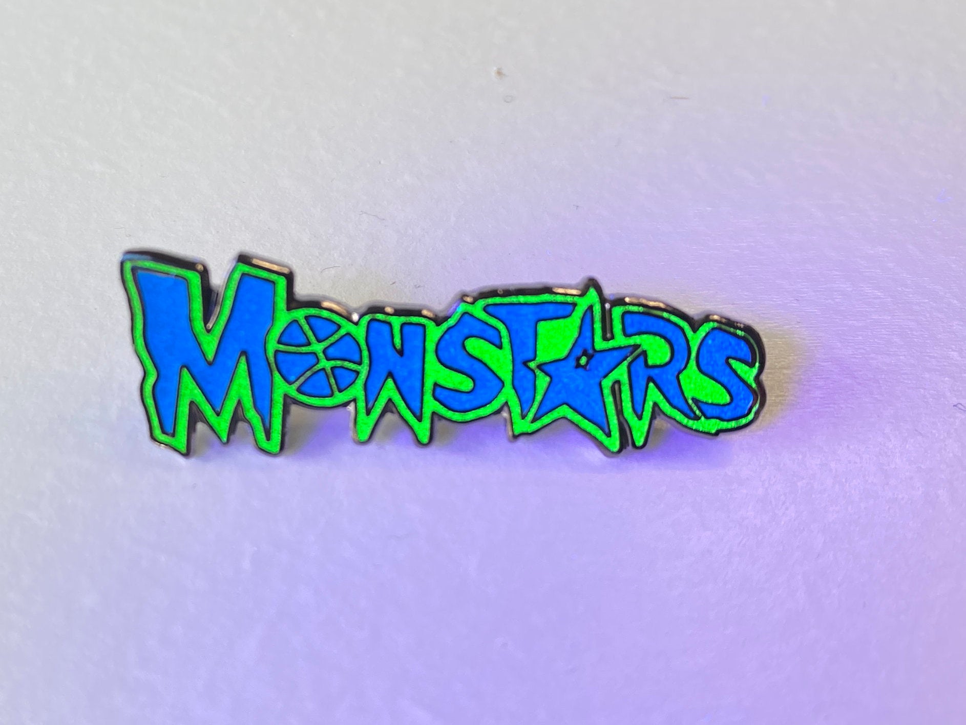 Monstarz Space Jam Blue/Green Pin (Glow in the dark)