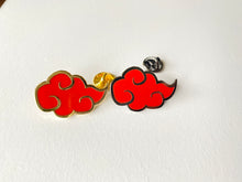 Load image into Gallery viewer, Nimbus Cloud Gold &amp; Red Hard Enamel Pin
